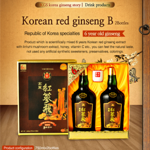 Chiết xuất hồng sâm Bi KGS 750ml x 2chai